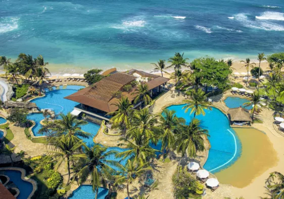 Nusa Dua Luxury Resorts Hilton Bali Resort Nusa Dua Pool and accomodation image