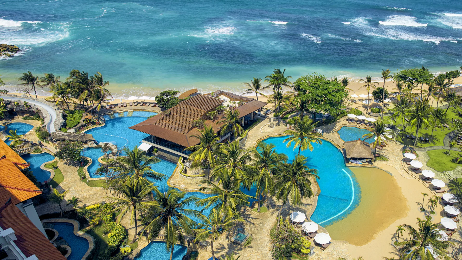 Nusa Dua Luxury Resorts Hilton Bali Resort Nusa Dua Pool and accomodation image