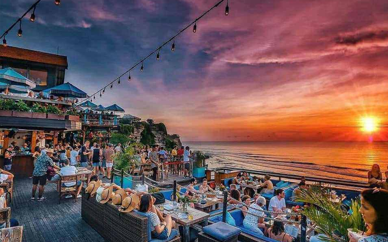 Image of the Beach Club called Singlefin near Suluban Beach Bali Indonesia