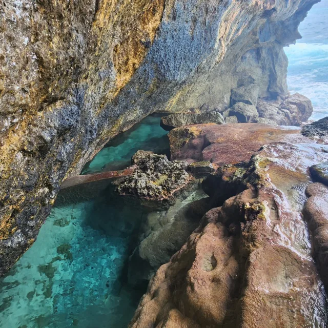 Guyangan waterfall pools Nusa Penida